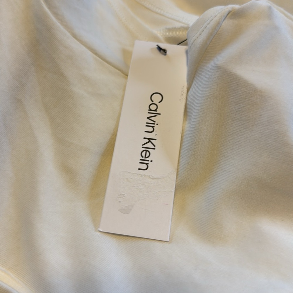 NWT Calvin Klein Cap Sleeve Henley Top - Picture 4 of 7